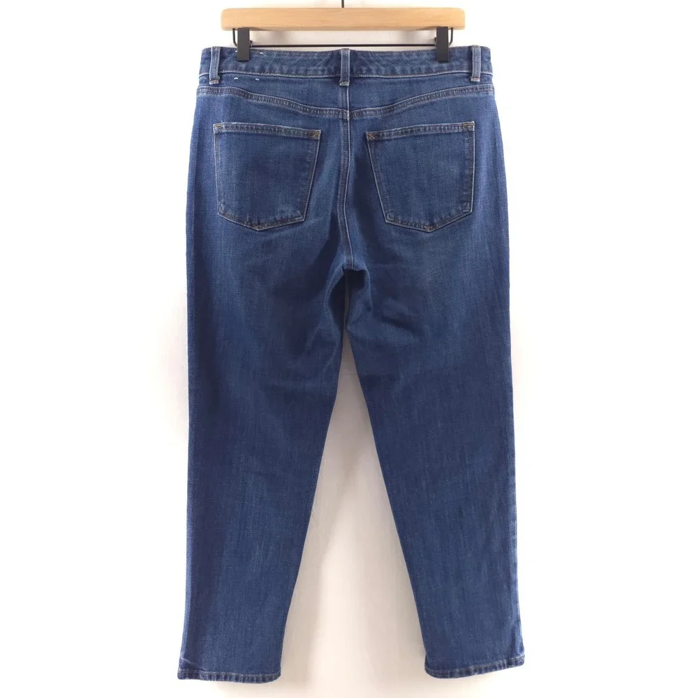 Talbots Womens Jeans Everyday Relaxed 8P Blue Annika Wash Stretch‎ Petite